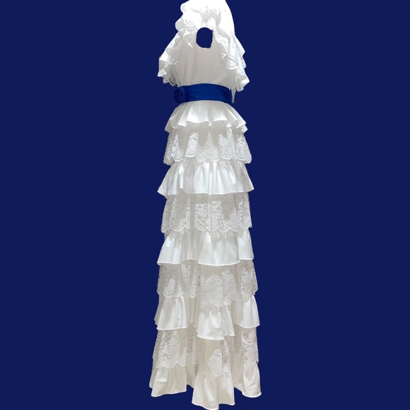 ILGWU Vintage Tiered Wedding Dress – Beautiful! - Picture 4 of 9